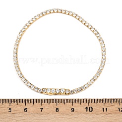 925 теннисный браслет из стерлингового серебра с микропаве из кубических цирконий для женщин BJEW-C117-01A-G02