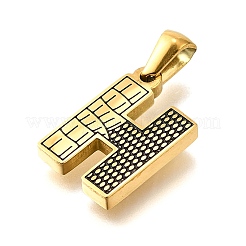 Подвески из нержавеющей стали 304 золотистого цвета STAS-K300-01G-H