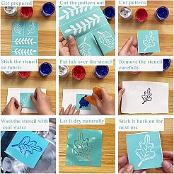 Самоклеящийся трафарет для шелкографии DIY-WH0173-033