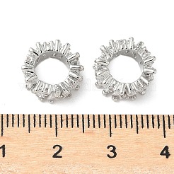 Латунные микро проложить Цирконий Европейский бисером&nbsp;LS-KK-A254-08P