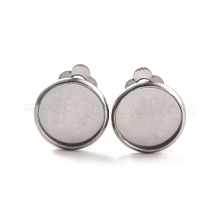 Фурнитура для сережек-клипс из нержавеющей стали 316 STAS-I187-02C-P