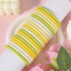 Набор растягивающихся браслетов Heishi Surfer из полимерной глины BJEW-SW00131