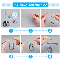Стойки обшивки латунь кубического циркония бусы&nbsp;ZIRC-FH0001-01