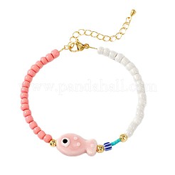 Браслеты с подвесками в виде рыбок из фарфора и стекла для женщин&nbsp;UD7779