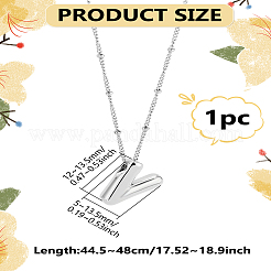 1 шт. латунная цепочка с подвесками в виде букв из сплава&nbsp;NJEW-LP0001-41V-P