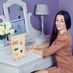 Подставки для сережек из дерева с наклоном назад EDIS-WH0016-048