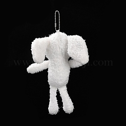 Мягкая плюшевая игрушка из полипропилена с рисунком кролика HJEW-K043-04