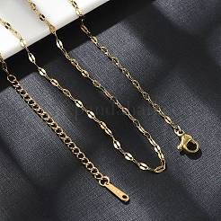 Ионное покрытие (ip) 304 нержавеющая сталь цепочка ожерелье для мужчин и женщин&nbsp;NJEW-E076-02G