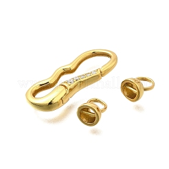 925 застежка-бабочка из стерлингового серебра с кубическим цирконием STER-R011-01G