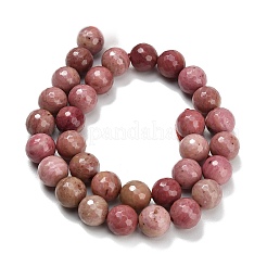 Природные родонит бисер нитей&nbsp;G-C280-B19-12mm