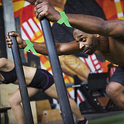 2 пара 2-х цветных ремней для запястья штанга гантель AJEW-HY0001-50