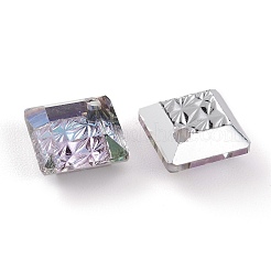 Подвески из тисненого стекла со стразами&nbsp;GLAA-J101-03A-001VL