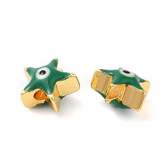 Золотой тон латунь эмаль бисер KK-E048-03G