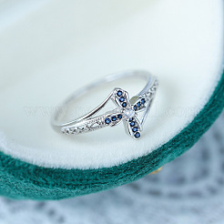 925 перстень из стерлингового серебра с паве из кубических цирконий FS-WGCB4BE-01