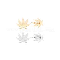 4шт брошь в виде листа 2-х цветов STAS-UN0034-82