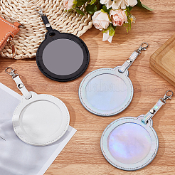 4 шт. 3-цветный держатель для бейджа из искусственной кожи&nbsp;HJEW-CL0001-02B