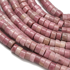 Природные родонит бисер нитей G-Z110-A08-2x4mm