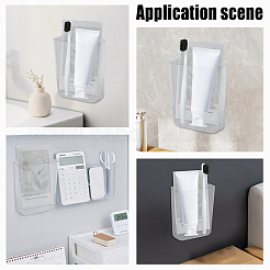 8 шт. прозрачных настенных стендов из полистирольного пластика&nbsp;ODIS-GO0001-05