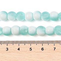 Матовое стекло треск бисер нитей&nbsp;GLAA-U001-6mm-M02