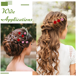 40 шт. 2-цветная пластиковая заколка для волос для укладки волос для женщин и девочек&nbsp;OHAR-MA0001-01