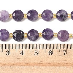 Натуральные лепидолитовые бусины G-C116-A09-02