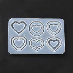 Сердце diy силиконовые Молды для зыбучих песков DIY-G079-07A