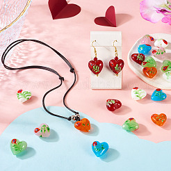 24 шт. 6-х цветные бусины из стекла миллефиори ручной работы LAMP-CW0001-11