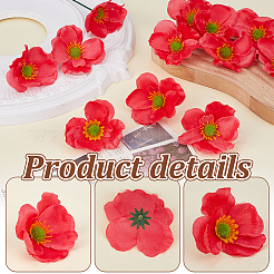 80 шт. головки искусственных цветов из ткани&nbsp;AJEW-GA0009-23