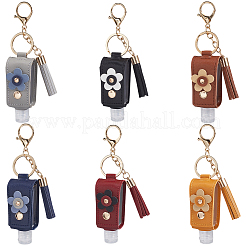 6 шт. 6 цвета или настольные пустые дорожные брелки для бутылок KEYC-SC0001-57B