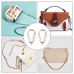 8 шт. 2 цвета сплава застежки-клешни омара FIND-WR0003-71