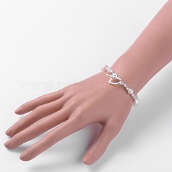 Привлекательные браслеты из бусин с натуральными драгоценными камнями BJEW-JB01853-02