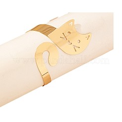 Браслеты-манжеты и кольца-манжеты из сплава в форме кошки FS-WGE4C4B-01