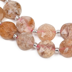 Натуральные вишневые агатовые бусины G-C116-A173-01