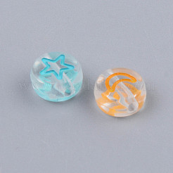 Прозрачные бусины из акриловой эмали MACR-S273-35