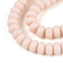 Непрозрачные с напылением стеклянные бусины X-GLAA-ZX008-8mm-18H