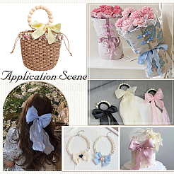 Лента из полиэстера с рюшами длиной 10 м для пришивания украшений&nbsp;OCOR-WH20007-02E