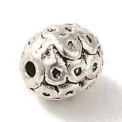 Сплавочные овальные бусины тибетского стиля &nbsp;TIBEB-L007-15AS