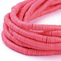 Плоские круглые бусины из глины ручной работы полимерные&nbsp;CLAY-R067-12mm-25