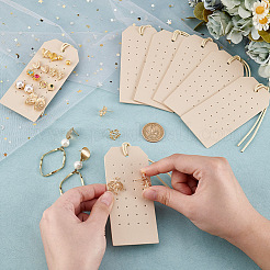 Держатель-органайзер для сережек-гвоздиков из искусственной кожи AJEW-WH0505-32C