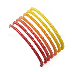 7шт. стеклянные бусины эластичные браслеты для женщин&nbsp;BJEW-MZ00279