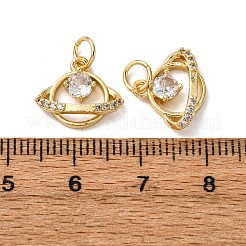 Латунные подвески из прозрачного кубического циркония&nbsp;KK-A270-1G
