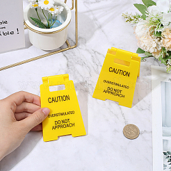 2шт. предупреждающий знак из смолы&nbsp;AJEW-CN0005-57