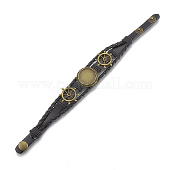 Имитационный браслет кожаный делать X-MAK-R024-04