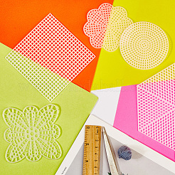 24 шт. 11 стиля пластиковых холстов для самостоятельного изготовления&nbsp;DIY-CP0012-41