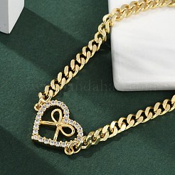 Латунные браслеты с микропаве из чистого кубического циркония BJEW-M050-05G-01