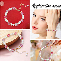 20шт. 2-х цветный латунный наконечник с цепочкой&nbsp;KK-BBC0019-10