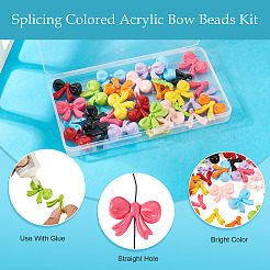 14 набор из 7-х цветов непрозрачных акриловых бусин для выпечки&nbsp;OACR-TA0003-99