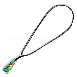 Ожерелья с подвесками в форме трапеции из натуральной императорской яшмы EG2286-1