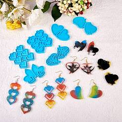 6шт diy кулон силиконовые Молды&nbsp;DIY-SZ0006-45