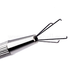 Пинцет со стразами 4 зубец из нержавеющей стали TOOL-L010-006